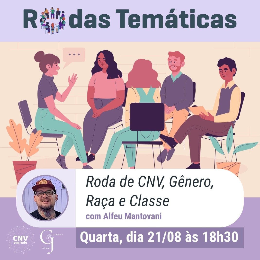 Convite roda Genero Raca e Classe — Alfeu