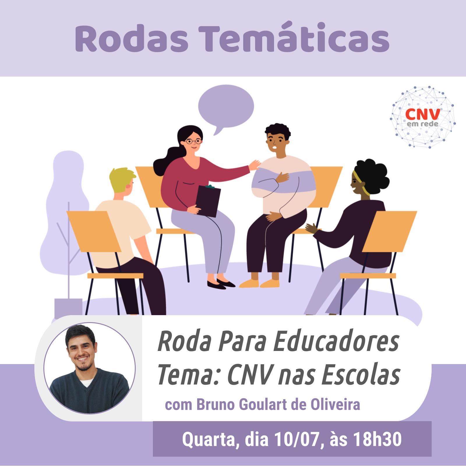 Convite roda CNV nas Escolas — Bruno Goulart de Oliveira